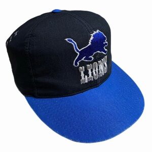 Vintage 1990s Detroit Lions American Needle NFL Snapback Hat